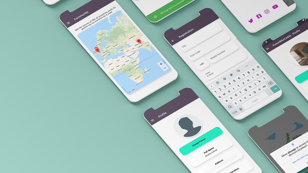 An image of the Power Bike Caddy - App project.